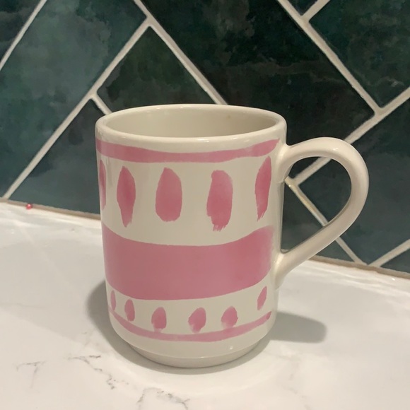 Last Chance!! Kate Spade Mug Pink 80s/90s Design - Picture 2 of 4